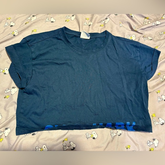 Gymshark Tops - Gym shark blue crop top